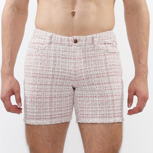 5" KNIT Shorts - Blush Tweed Blush