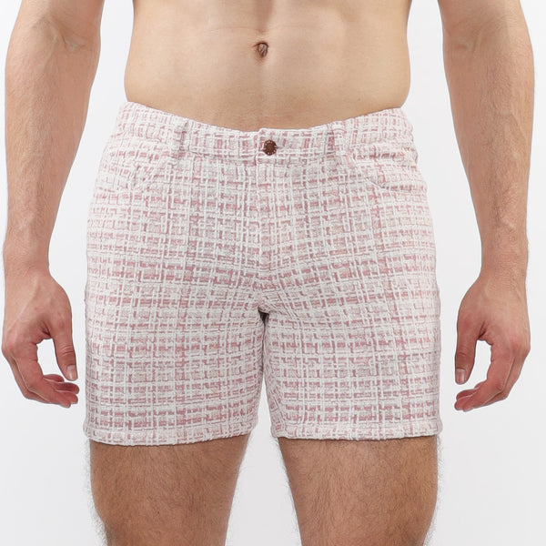 5" KNIT Shorts - Blush Tweed Blush