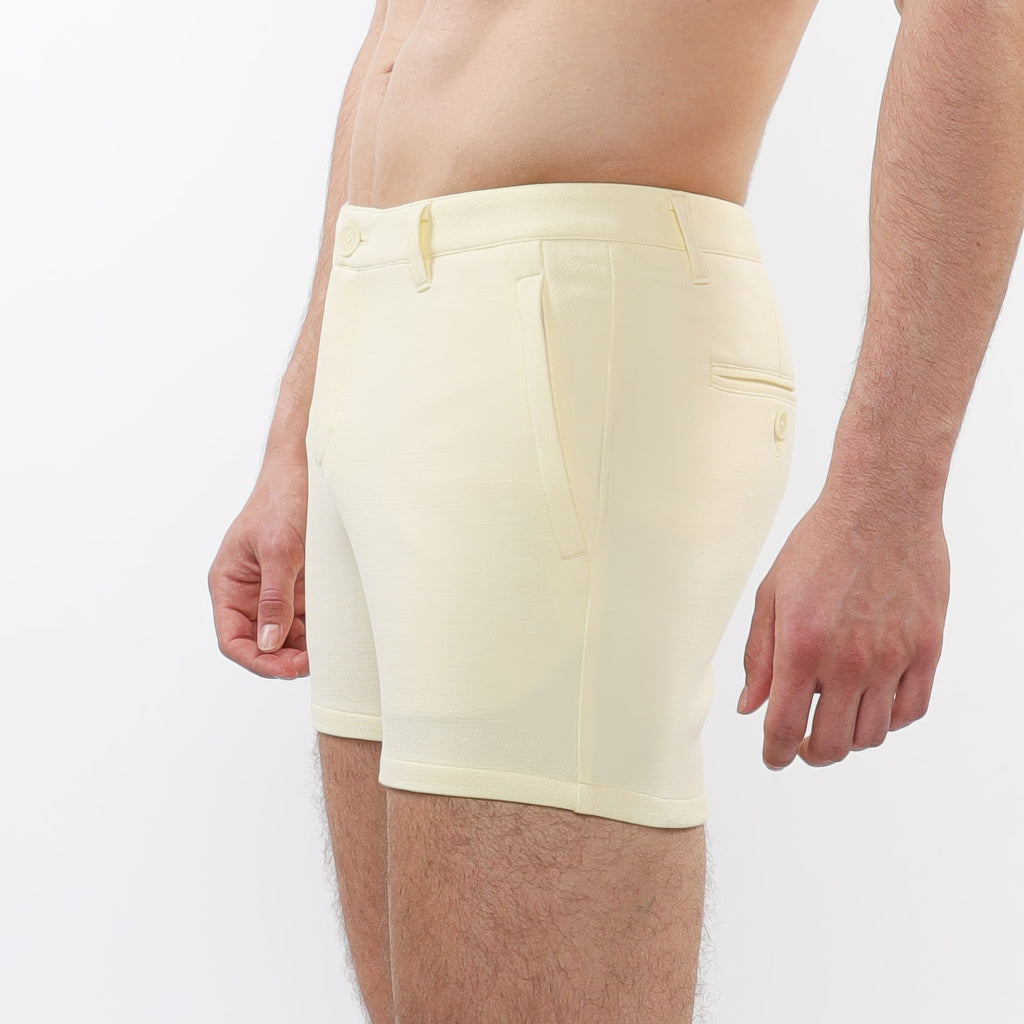 5" Stretch Knit Chino Short w/zip pockets