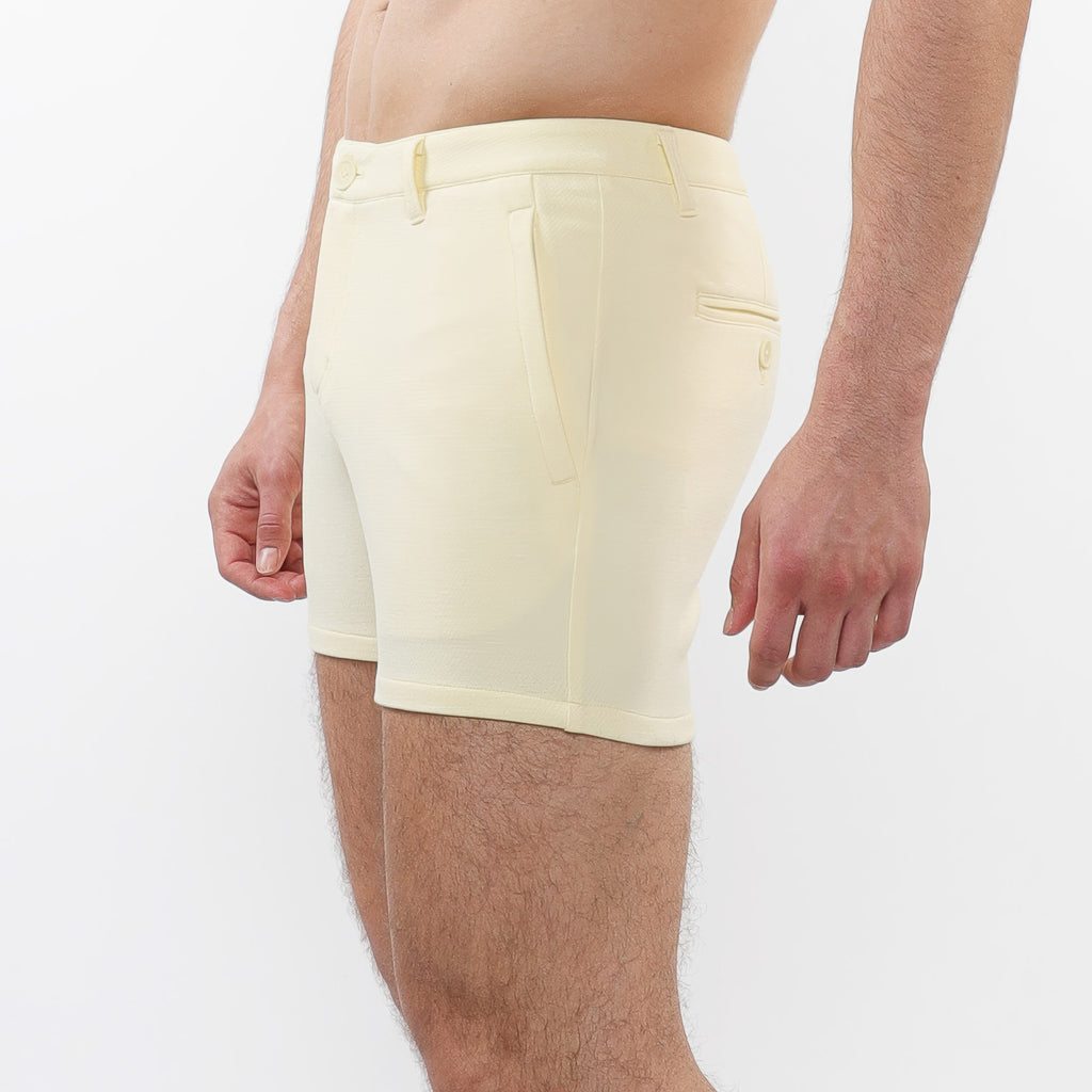 5" Stretch Knit Chino Short w/zip pockets