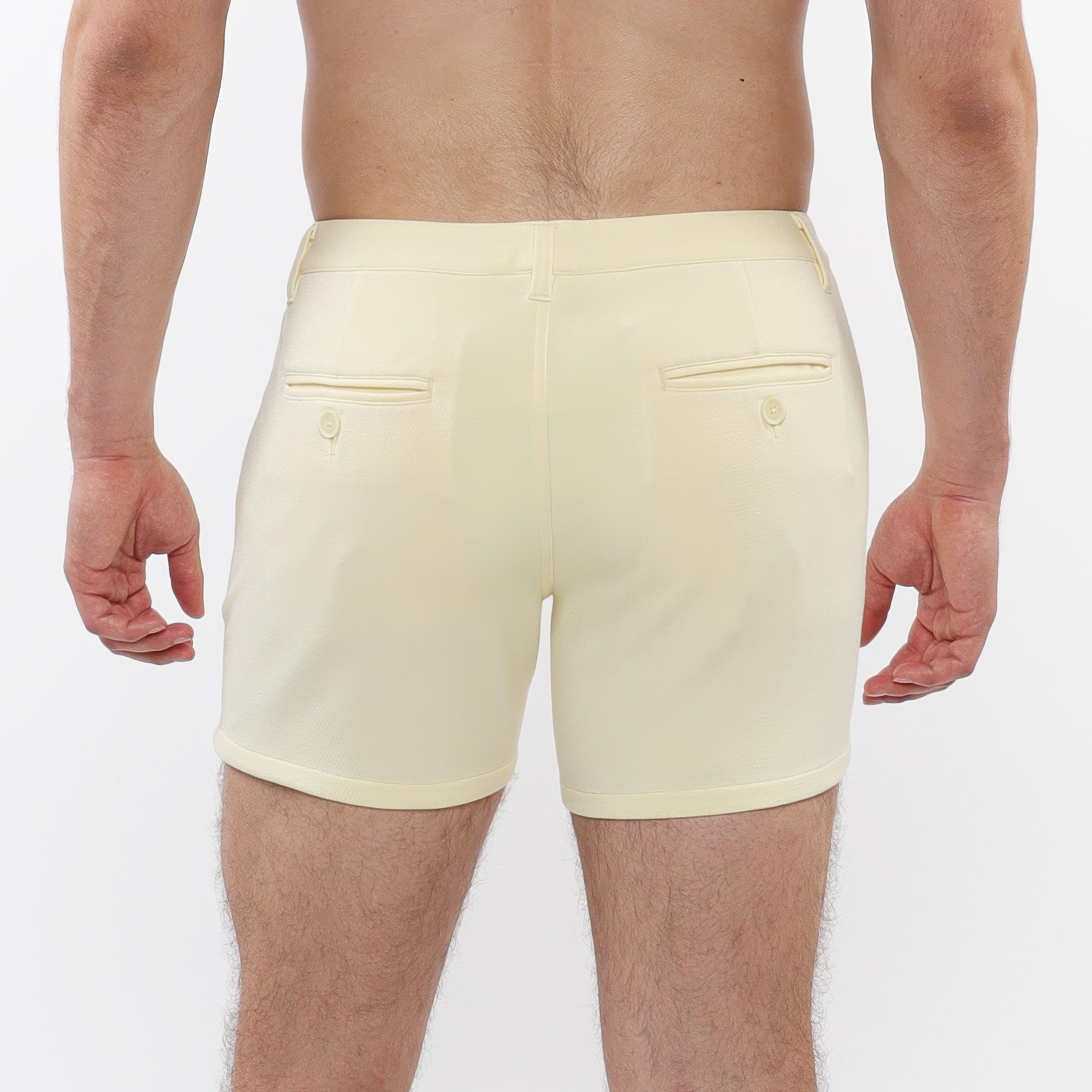 5" Stretch Knit Chino Short w/zip pockets