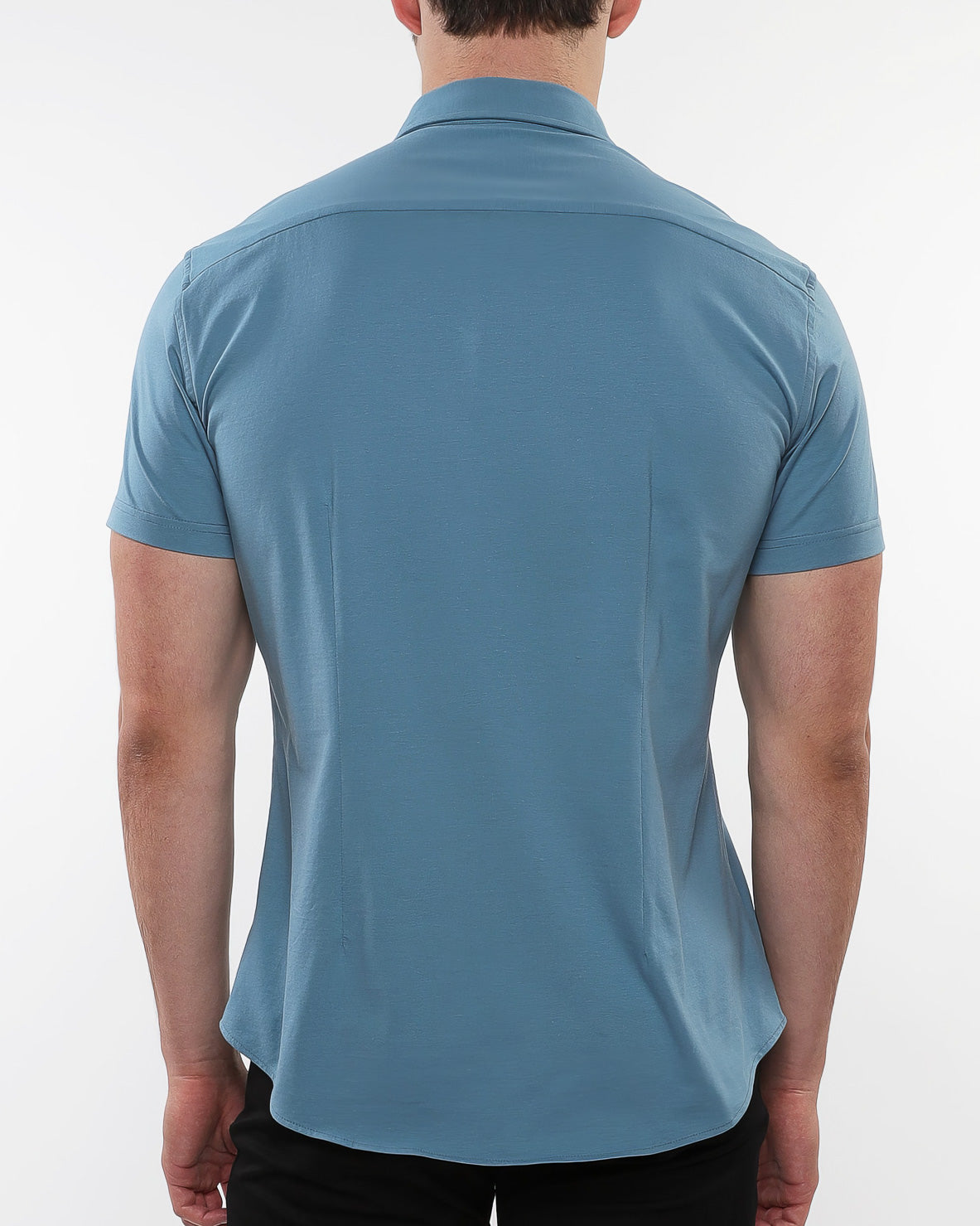 Stretch Jersey Knit Shirt - Blueprint
