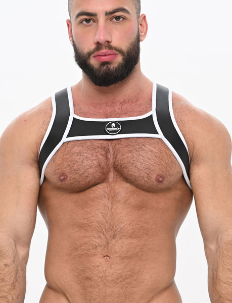 Zeus Harness Black White