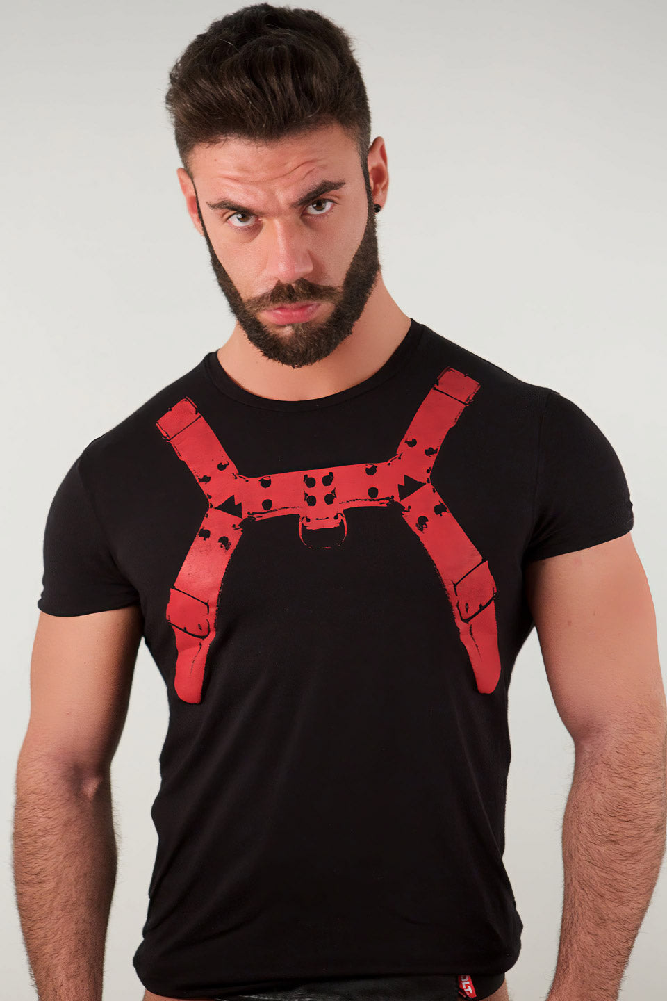 Bulldog Harness T-Shirt Black