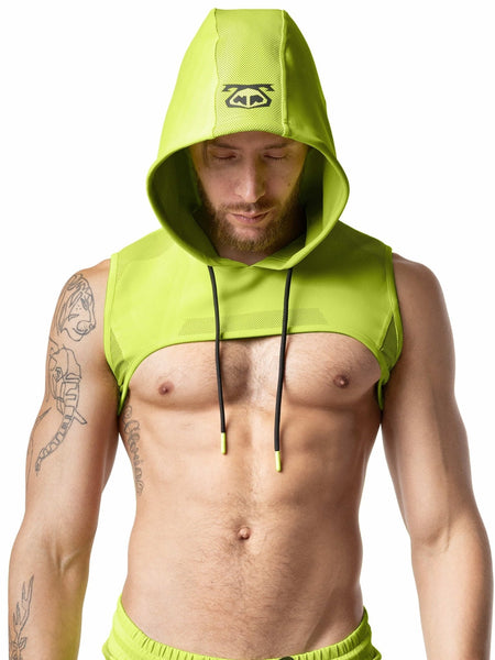 Acid Hooded Crop Top