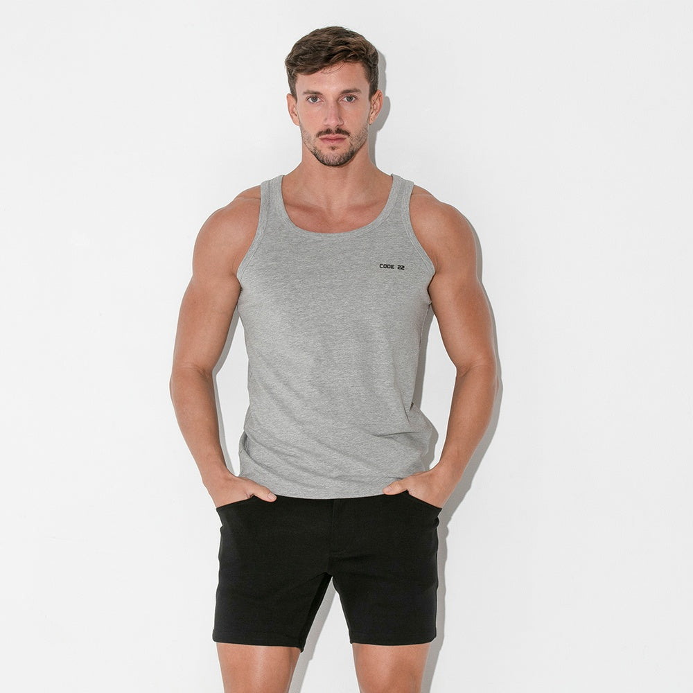 Code 22 Basic Tank Top Grey