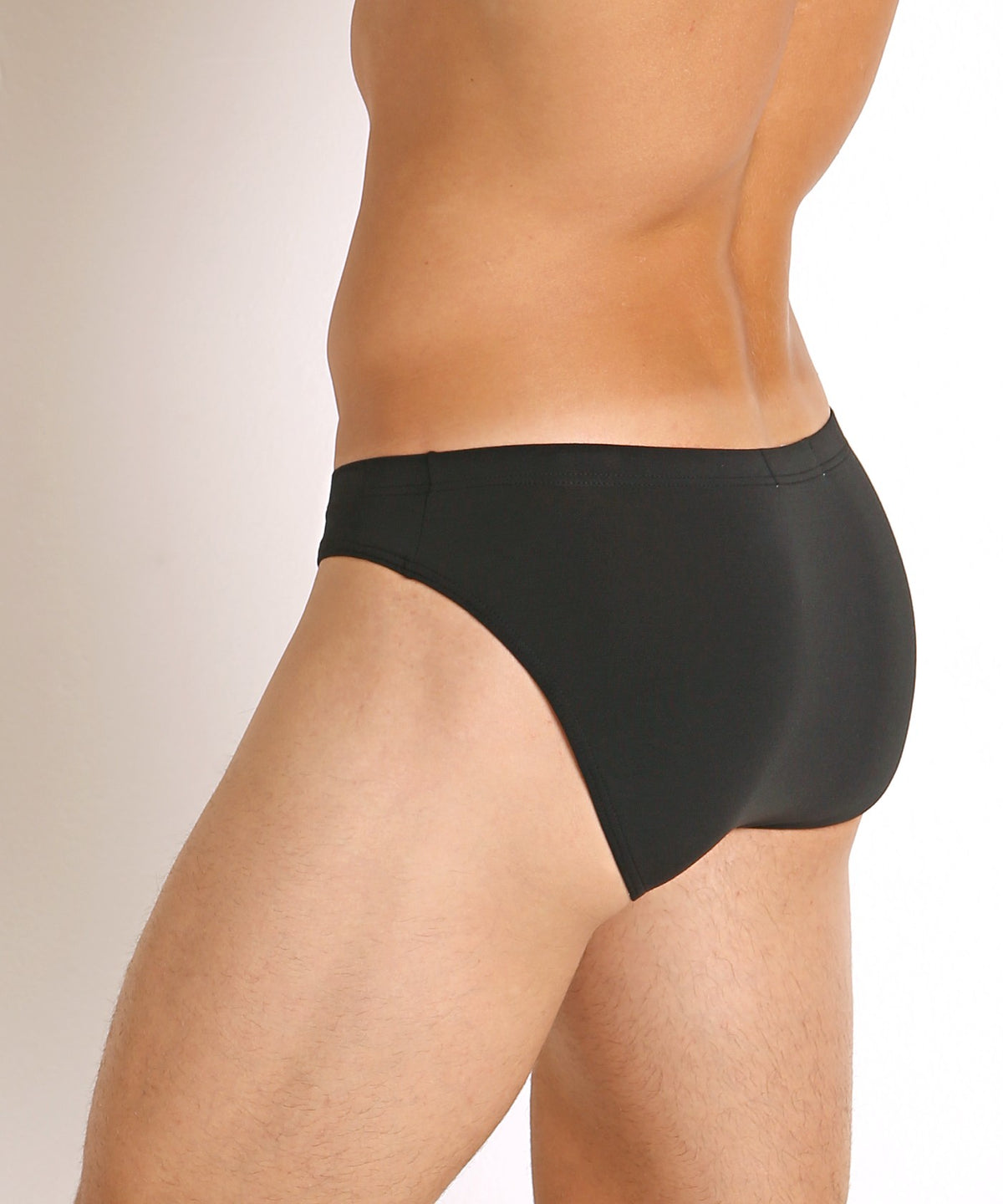 JS LUX Pouch Low Rise Brief - Pastel Black