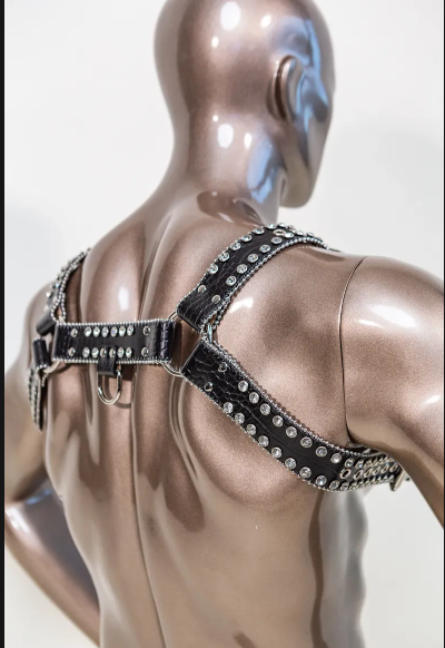 Black Stallion Vegan Leather Horsehair Harness OS