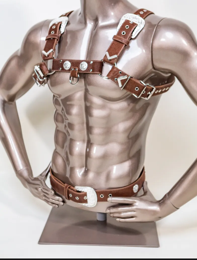 Bronco Buster Vegan Leather Horsehair Harness OS