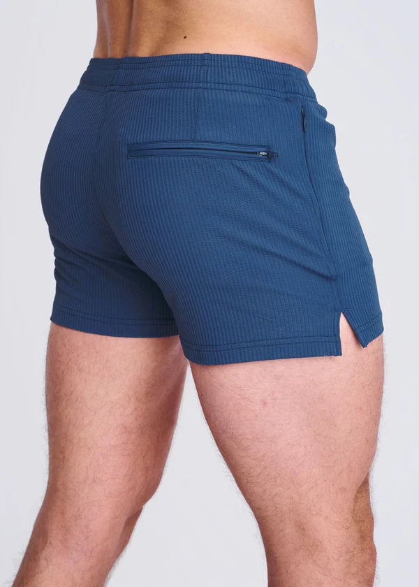 Solid Seersucker Swim Shorts Riviera