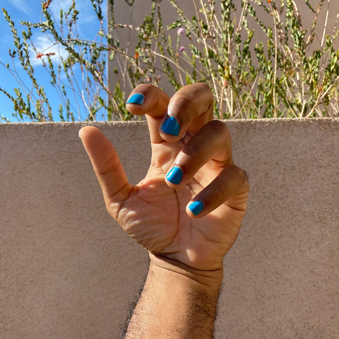 Gender Neutral Nail Polish - Bright Blue