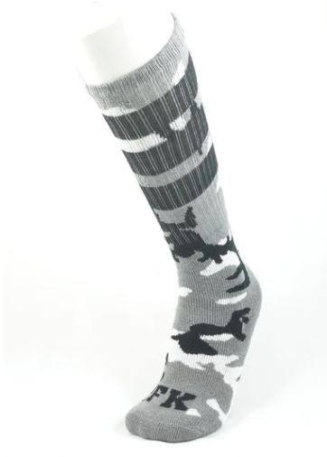 FK SPORT CAMO HIGH CALF SOCK Grey OS