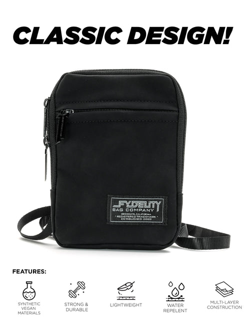 88701: Crossbody Slim Shady Bag | Vegan Black