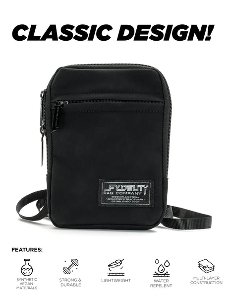 88701: Crossbody Slim Shady Bag | Vegan Black