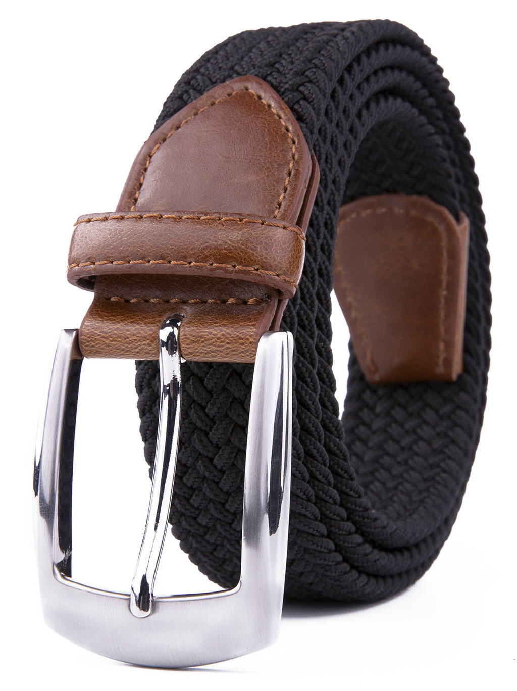 Braided Stretch Belt Black