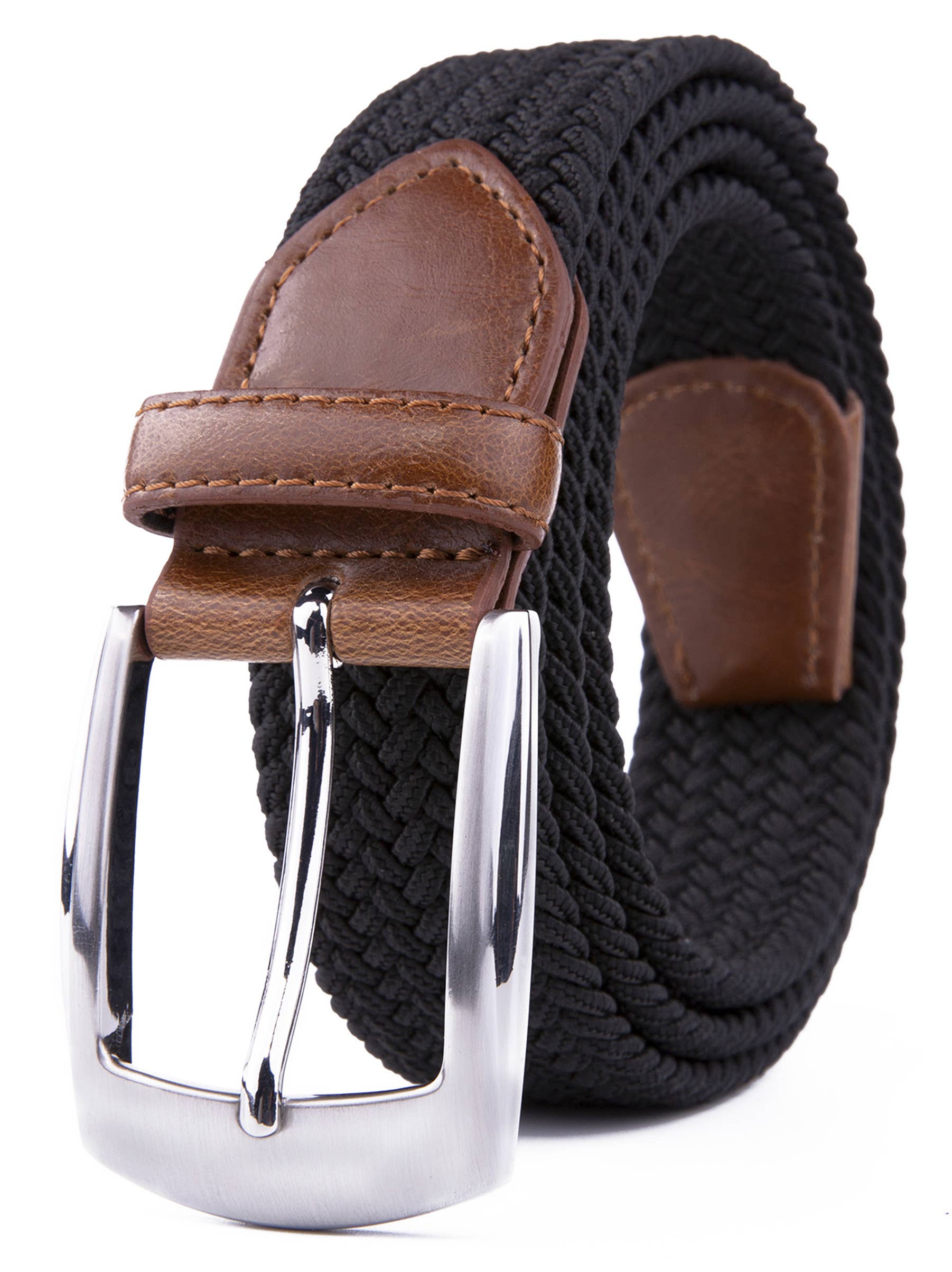 Braided Stretch Belt Black