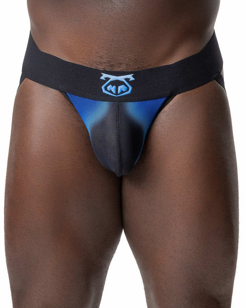 Double Mesh Jock Strap Blue