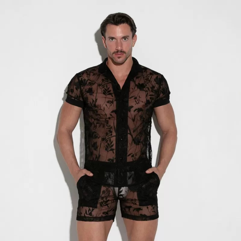 Embroidered Shirt Black