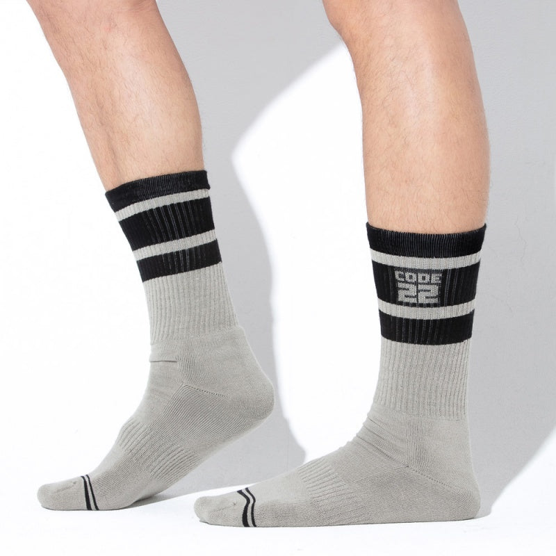 CODE 22 Essential Crew Sock khaki