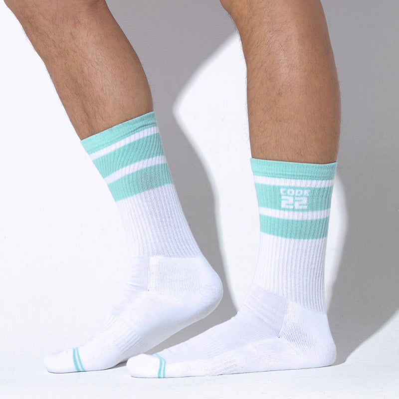 CODE 22 Essential Crew Sock Sky