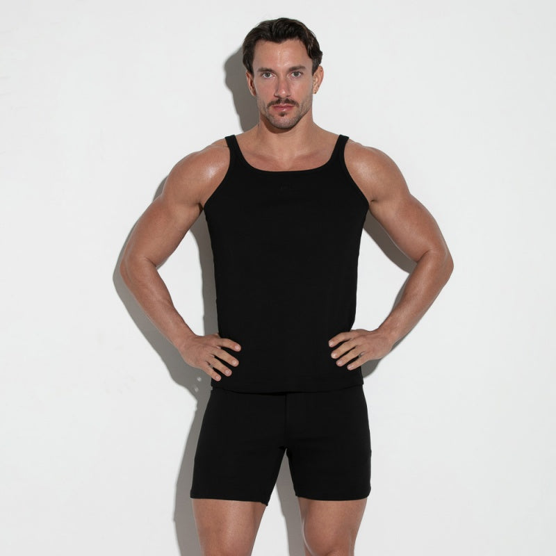 Code 22 Essential Rib Tank Black
