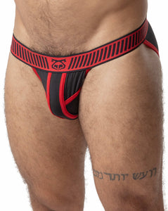 Full Throttle Sport Brief Black Red