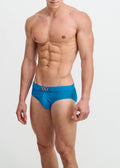 Pinstripe Seersucker Swim Brief
