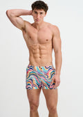 Swirls Print Swim Short