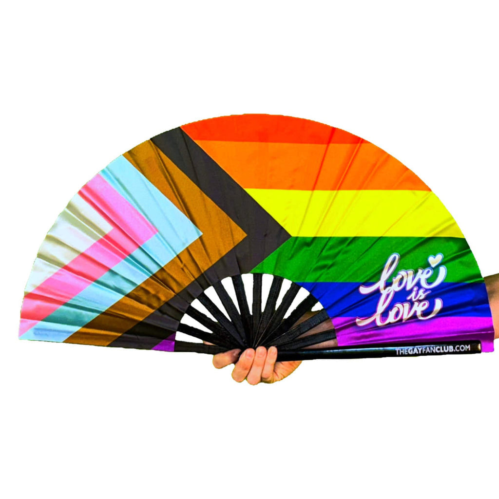 PRIDE Rainbow Flag Fan