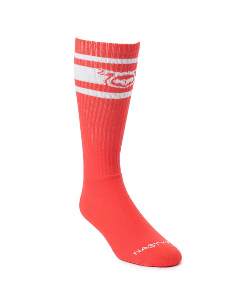 Hook'd Up Sport Sock - Coral/White