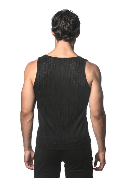 Dash Chevron Stretch Knit Tank