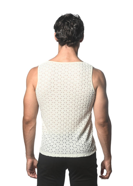 Ecru Arrows Gossamer Knit Tank