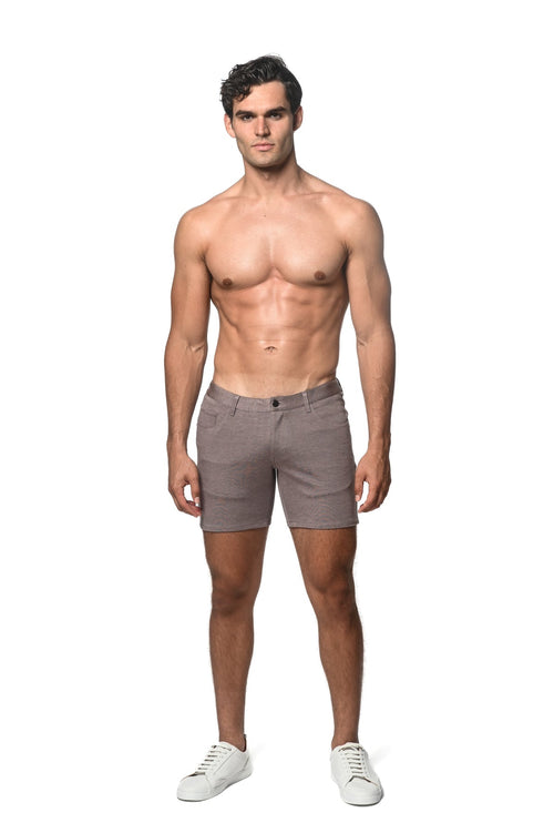 5" KNIT JEAN SHORT - 2025 Colors Rosewood