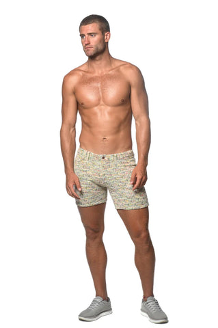 5" KNIT Aloe/Spruce Tweed Shorts Aloe Spruce