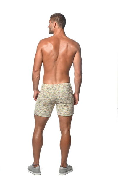 5" KNIT Aloe/Spruce Tweed Shorts