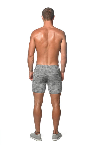 5" KNIT Navy/White Tweed Shorts