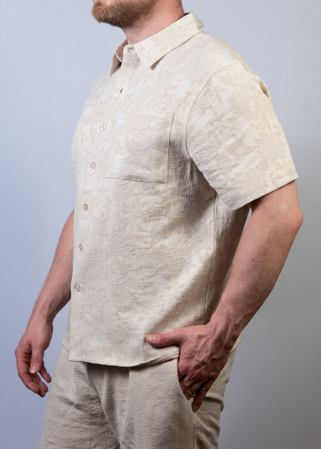 Jacquard Linen Shirt