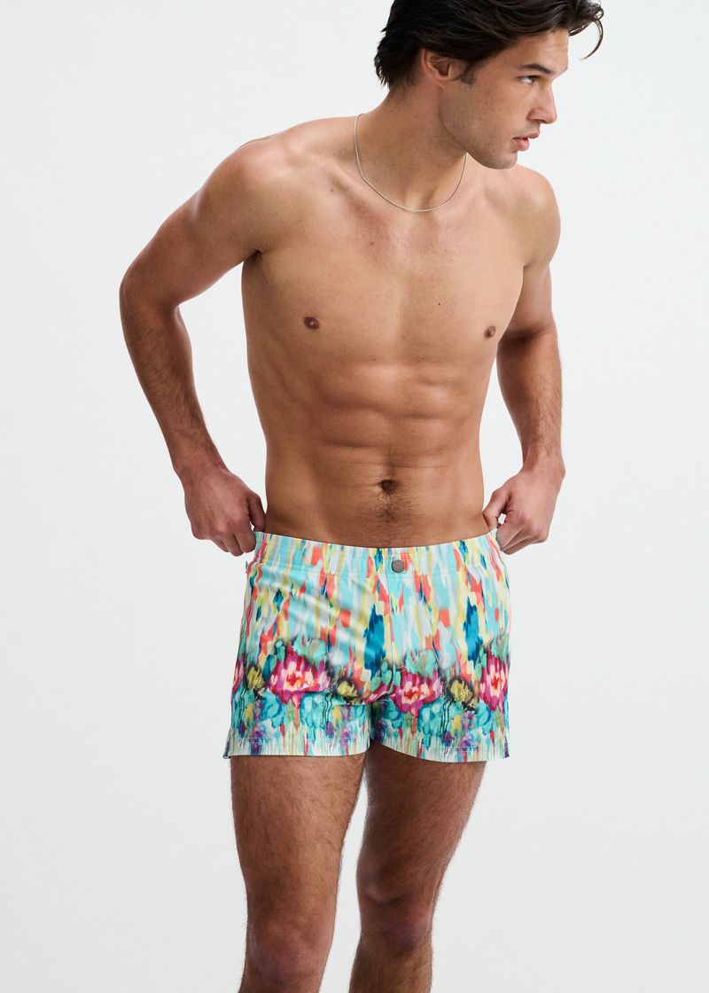 Drips Print Swim Short