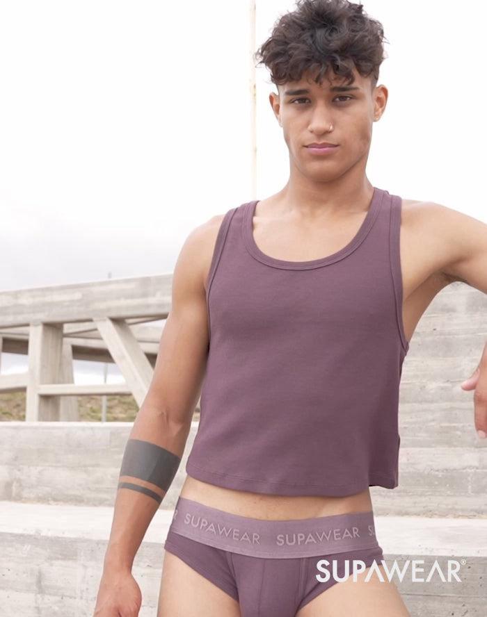 Ribbed Texture Cotton Tank Top