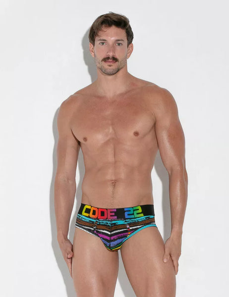 Pride Mesh Brief - Rainbow Rainbow