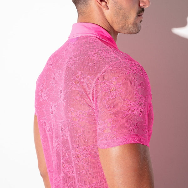 Sheer Lace Polo