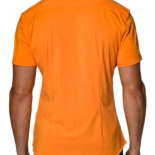 Stretch Jersey Knit Shirt-Papaya