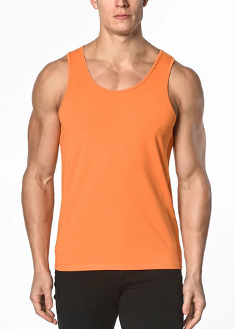 Cotton Jersey Tank Top Tangerine