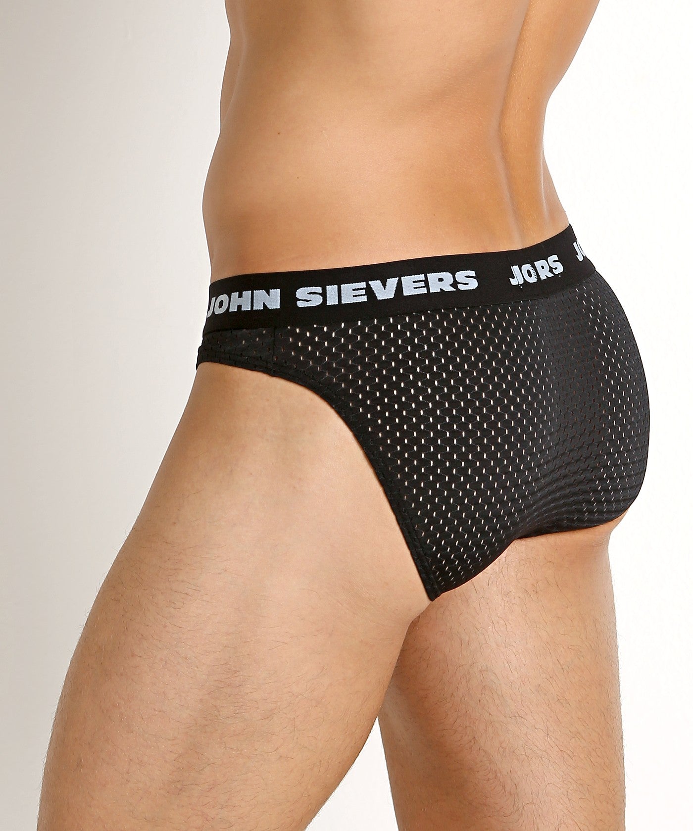 Stretch Mesh Natural Pouch Brief