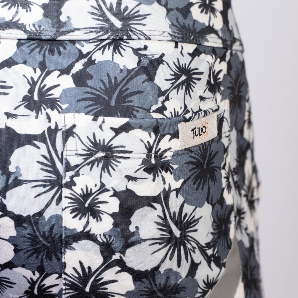 Hawaiian Hibiscus Short Grey