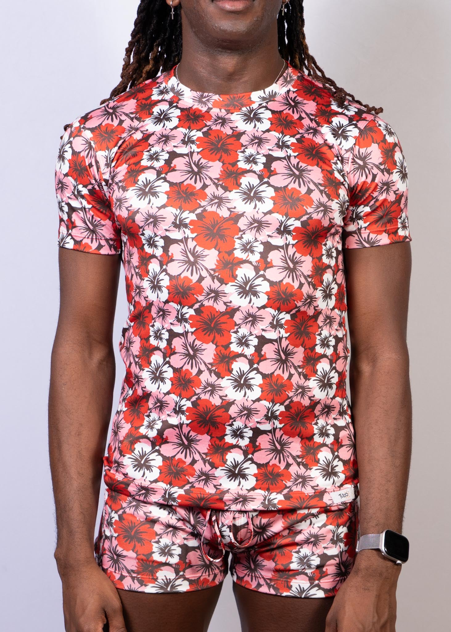 Hawaiian Hibiscus Tee Red