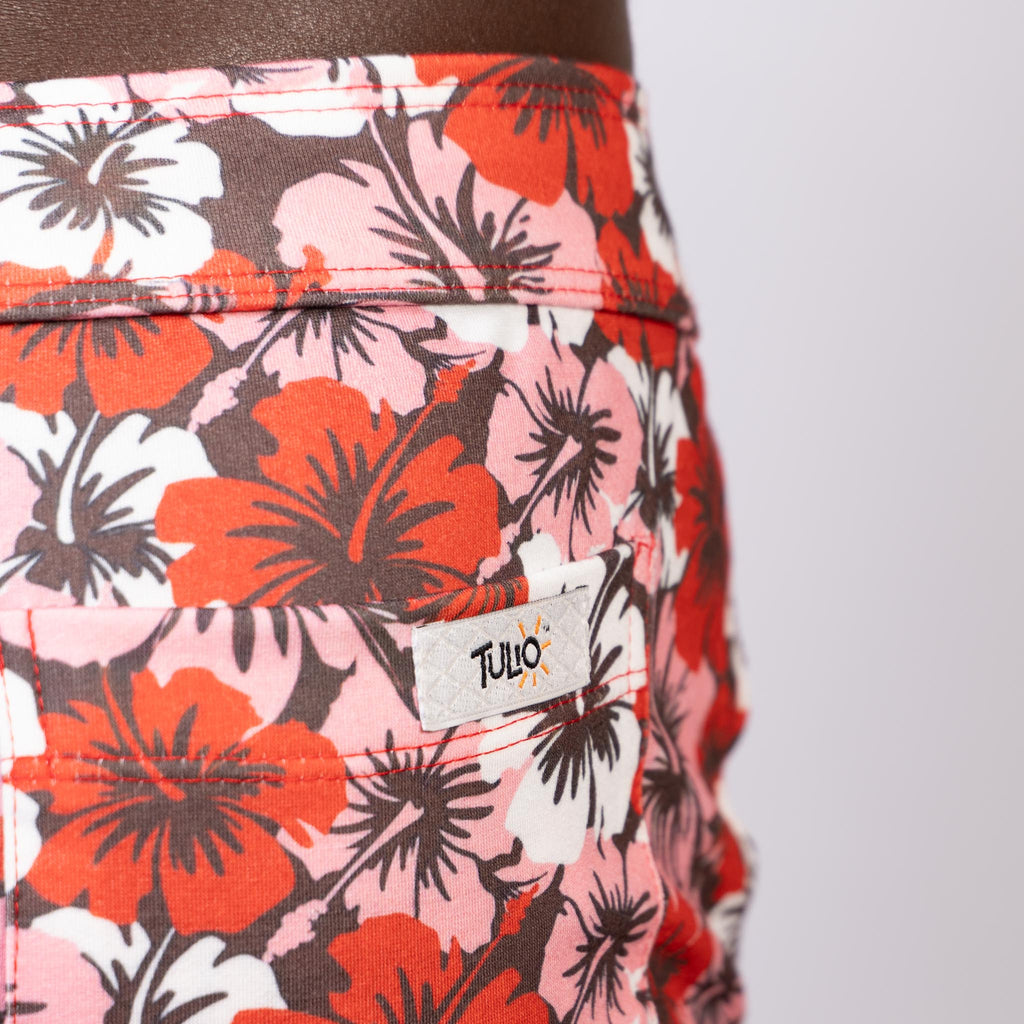 Hawaiian Hibiscus Short Red