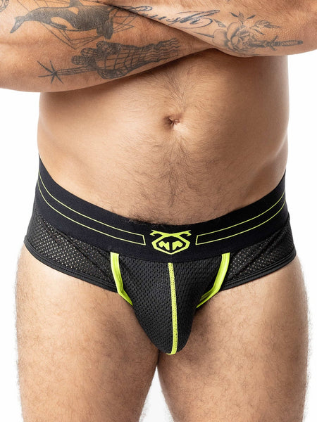 Voltage U-Front Brief-Black/Acid Lilme