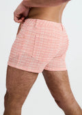 3" Tweed-look Jacquard Stretch Knit Jean Shorts - Parfait Parfait