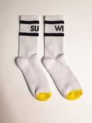SUPA CREW SOCKS - ONE SIZE - WHITE